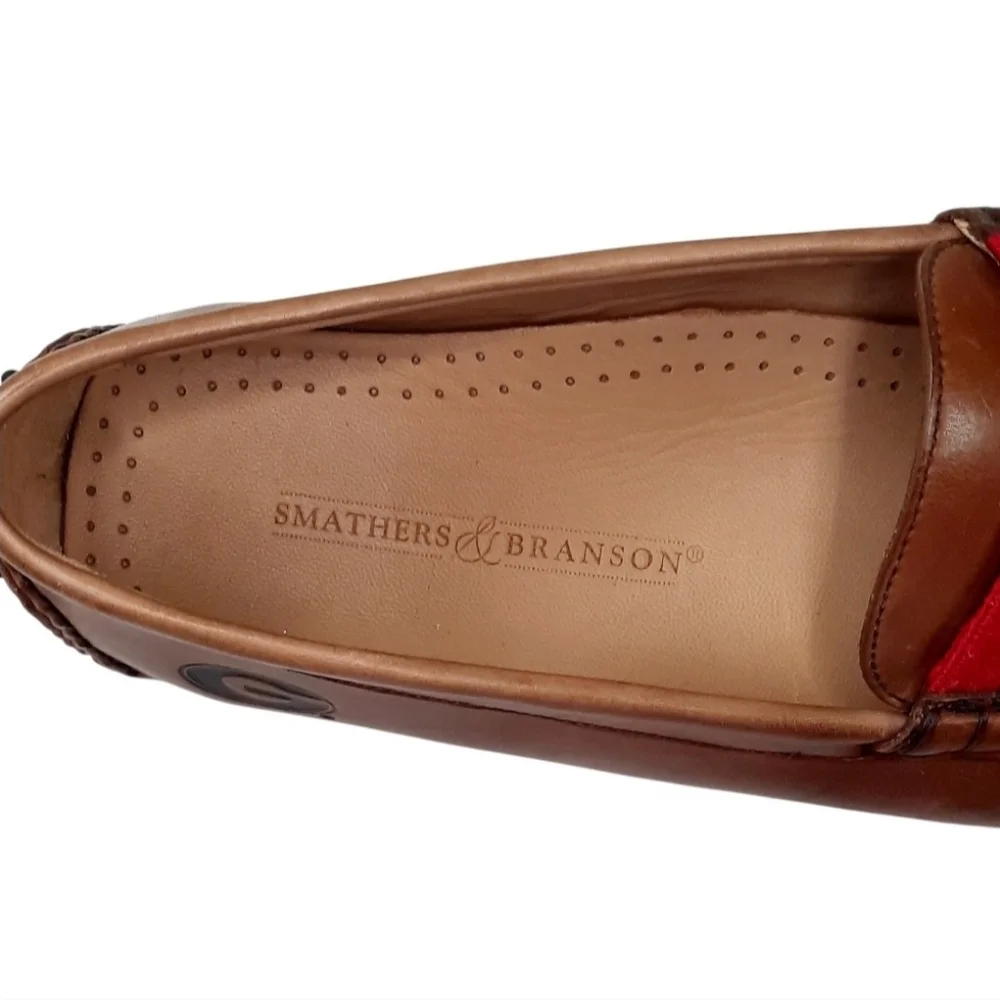 Smathers and Branson University of Georgia Surcingle Driving Shoes Size 11.5